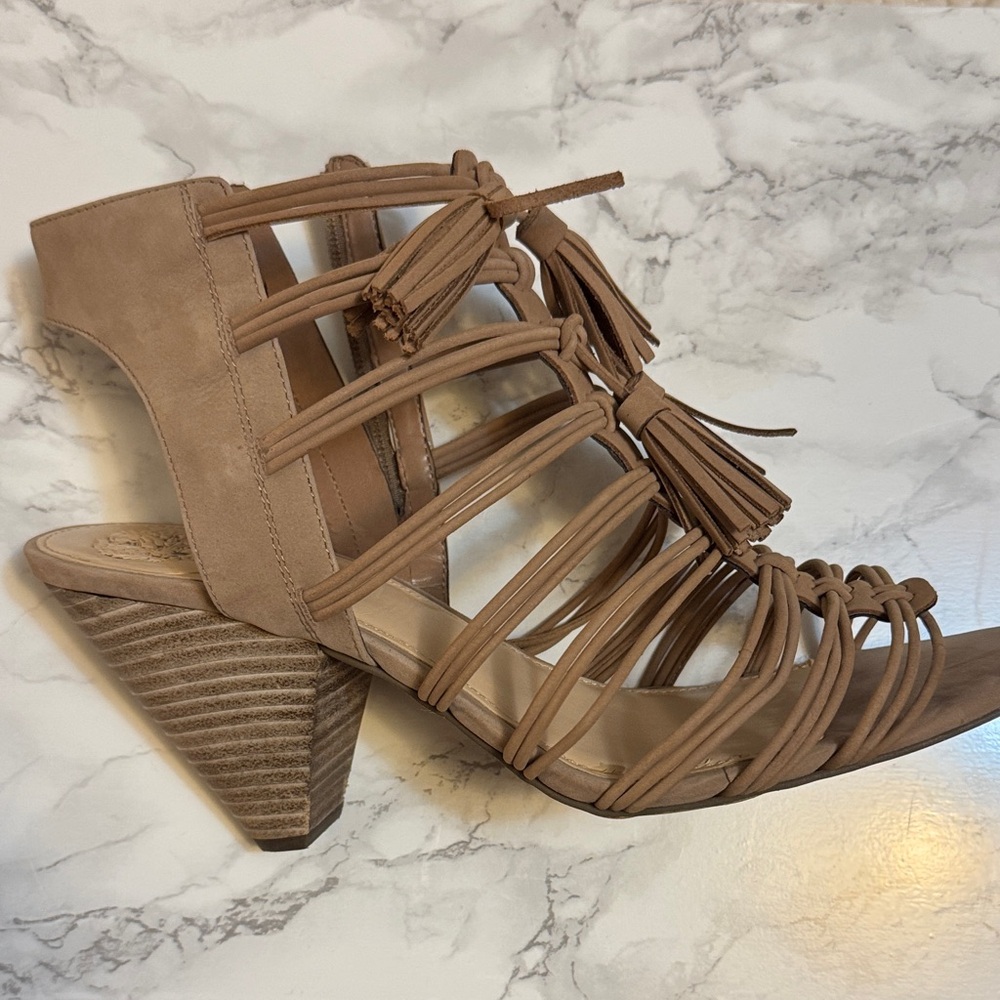 Vince Camuto - VC EDOLA Women's Tan Strappy Heeled Sandals size 10M